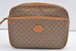 Authentic GUCCI Vintage Micro GG PVC Leather Clutch Hand Bag Purse Brown 8978J Online now