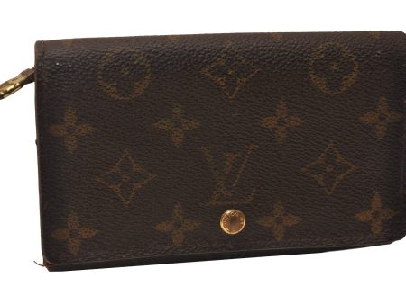 Auth Louis Vuitton Monogram Porte Monnaie Billets Tresor Wallet M61730 LV 8337J For Discount