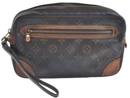 Authentic Louis Vuitton Monogram Marly Dragonne GM M51825 Clutch Hand Bag K9720 Supply