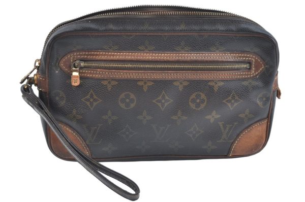 Authentic Louis Vuitton Monogram Marly Dragonne GM M51825 Clutch Hand Bag K9720 Supply