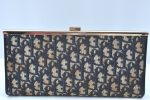 Authentic Christian Dior Trotter Clutch Bag Purse Canvas Leather Blue K9490 Online now