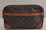 Authentic Louis Vuitton Monogram Compiegne 28 Clutch Hand Bag M51845 LV 0118K Cheap