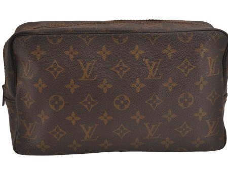 Auth Louis Vuitton Monogram Trousse Toilette 28 Clutch Bag Old Model Junk 6378J Online now