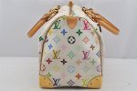 Auth Louis Vuitton Monogram Multicolor Speedy 30 Hand Bag White M92643 LV 5226J For Cheap