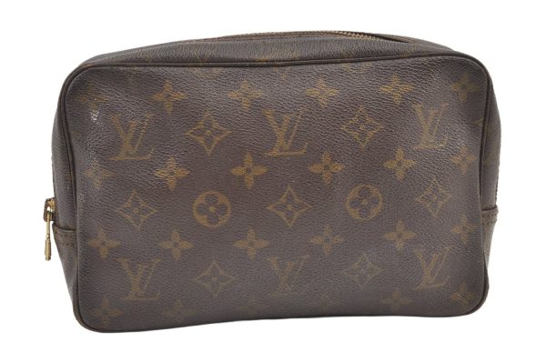 Auth Louis Vuitton Monogram Trousse Toilette 23 Clutch Hand Bag M47524 LV 1610K Discount