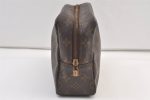 Auth Louis Vuitton Monogram Trousse Toilette 28 Clutch Hand Bag M47522 LV 9380J Hot on Sale