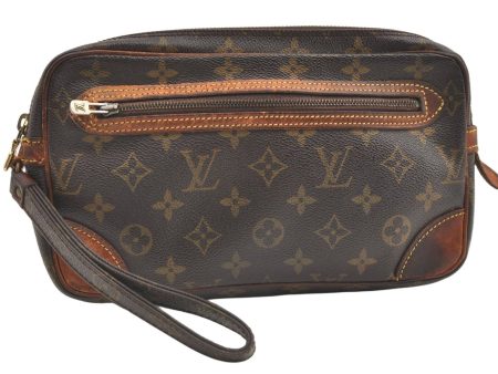 Authentic Louis Vuitton Monogram Marly Dragonne GM M51825 Clutch Hand Bag 0427K For Cheap