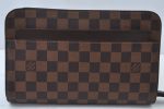 Authentic Louis Vuitton Damier Saint Louis Clutch Hand Bag Purse N51993 LV K9971 Supply