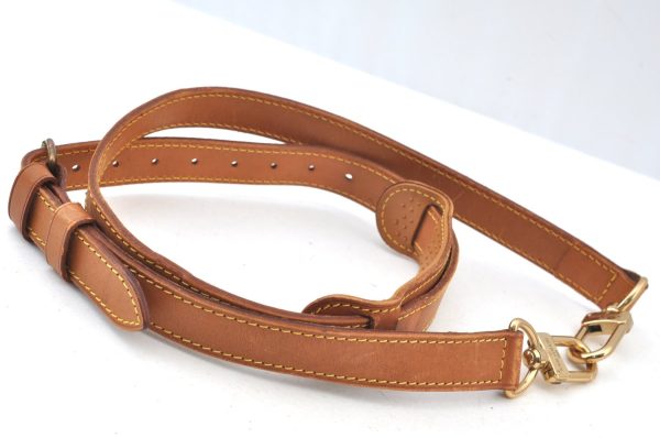 Authentic Louis Vuitton Leather Shoulder Strap Beige 27.6-35  LV K8924 Online Sale