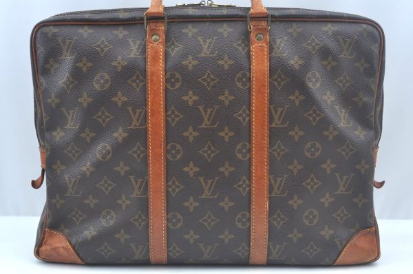 Auth Louis Vuitton Monogram Porte Documents Voyage M53361 Briefcase Junk K9966 Online now