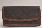 Auth Louis Vuitton Monogram Pochette Dame PM Clutch Bag Old Model LV Junk 0624K For Discount