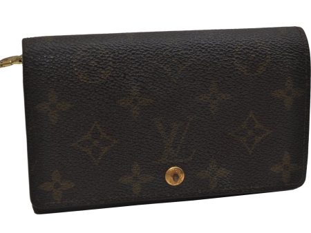 Auth Louis Vuitton Monogram Porte Monnaie Billets Tresor Wallet M61730 LV 0038K Discount