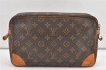 Authentic Louis Vuitton Monogram Compiegne 28 Clutch Hand Bag M51845 LV 0715K Hot on Sale