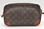 Authentic Louis Vuitton Monogram Marly Dragonne GM M51825 Clutch Hand Bag 0427K For Cheap