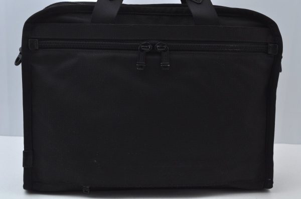 Authentic TUMI 2Way Shoulder Briefcase Business Bag Canvas Leather Black 6436J Hot on Sale