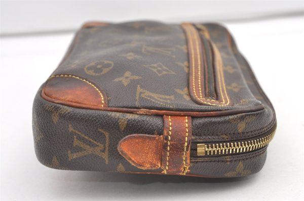 Authentic Louis Vuitton Monogram Marly Dragonne GM M51825 Clutch Hand Bag 0427K For Cheap