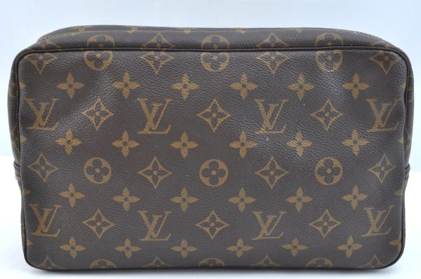 Auth Louis Vuitton Monogram Trousse Toilette 28 Clutch Hand Bag M47522 LV K9741 Hot on Sale