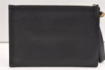 Authentic GUCCI GG Marmont Double G Clutch Hand Bag Leather 475317 Black 0219K Online Sale