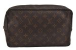 Auth Louis Vuitton Monogram Trousse Toilette 28 Clutch Bag M47522 LV Junk 9731J Fashion