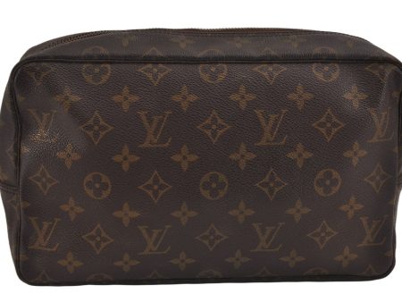 Auth Louis Vuitton Monogram Trousse Toilette 28 Clutch Bag M47522 LV Junk 9731J Fashion