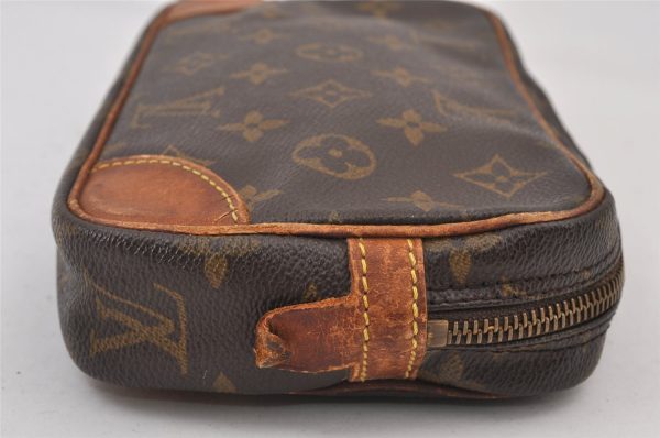 Authentic Louis Vuitton Monogram Marly Dragonne PM M51827 Clutch Hand Bag 1237K Cheap