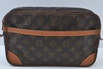 Authentic Louis Vuitton Monogram Compiegne 28 Clutch Hand Bag M51845 LV K9781 Hot on Sale