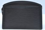 Authentic Louis Vuitton Epi Trousse Crete Clutch Bag Black LV K9350 Online now