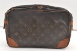 Authentic Louis Vuitton Monogram Compiegne 28 Clutch Hand Bag M51845 Junk 0937K For Discount