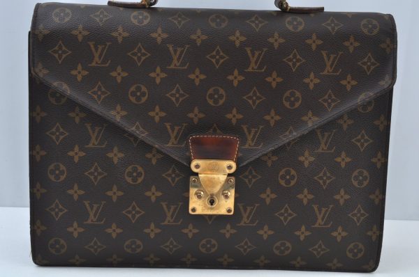 Authentic Louis Vuitton Monogram Serviette Conseiller Briefcase M53331 LV K9722 Online Sale