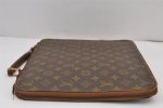 Authentic Louis Vuitton Monogram Briefcase Hand Bag Old Model LV Junk 8300J Online now