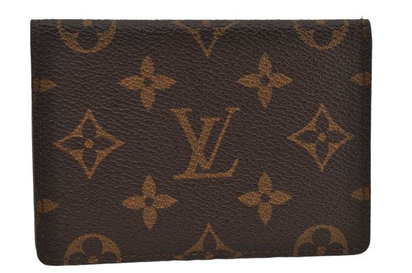 Authentic Louis Vuitton Monogram Porte 2 Cartes Vertical M60533 Pass Case 0418K Discount