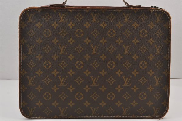 Authentic Louis Vuitton Monogram Briefcase Hand Bag Old Model LV Junk 8300J Online now