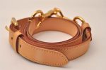 Authentic Louis Vuitton Leather Shoulder Strap Beige 35.4-39.4  LV Box 8896J Online Hot Sale