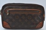 Auth Louis Vuitton Monogram Marly Dragonne GM M51825 Clutch Hand Bag Junk L0057 Supply