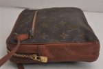 Authentic Louis Vuitton Monogram Pochette Sport Clutch Hand Bag Old Model 0562K For Sale