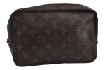 Auth Louis Vuitton Monogram Trousse Toilette 23 Clutch Bag M47524 LV Junk 9884J Sale