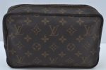 Auth Louis Vuitton Monogram Trousse Toilette 23 Clutch Hand Bag LV Junk K9736 Online Hot Sale