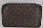 Auth Louis Vuitton Monogram Trousse Toilette 28 Clutch Hand Bag M47522 LV 5738J on Sale