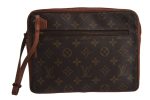 Authentic Louis Vuitton Monogram Pochette Sport Clutch Hand Bag Old Model 0447K For Sale