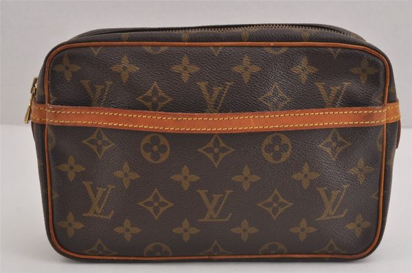 Authentic Louis Vuitton Monogram Compiegne 23 Clutch Hand Bag M51847 LV 6272J Supply