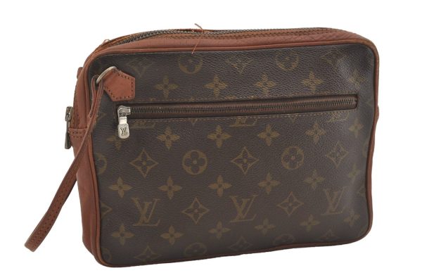 Authentic Louis Vuitton Monogram Pochette Sport Clutch Bag Old Model Junk 6059J Supply