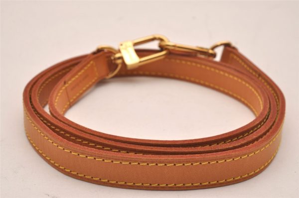 Authentic Louis Vuitton Leather Shoulder Strap Beige 46.9  LV 6005J Cheap