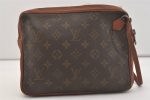 Authentic Louis Vuitton Monogram Pochette Sport Clutch Bag Old Model Junk 6059J Supply