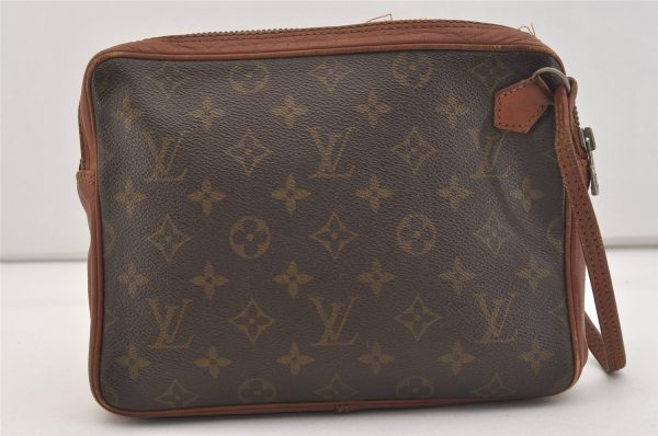 Authentic Louis Vuitton Monogram Pochette Sport Clutch Bag Old Model Junk 6059J Supply