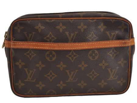 Authentic Louis Vuitton Monogram Compiegne 23 Clutch Hand Bag M51847 LV 6272J Supply