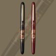 Wancher x Kuretake Kindai Maki-e Mari Senmen Fountain Pen - Red GT Online Hot Sale