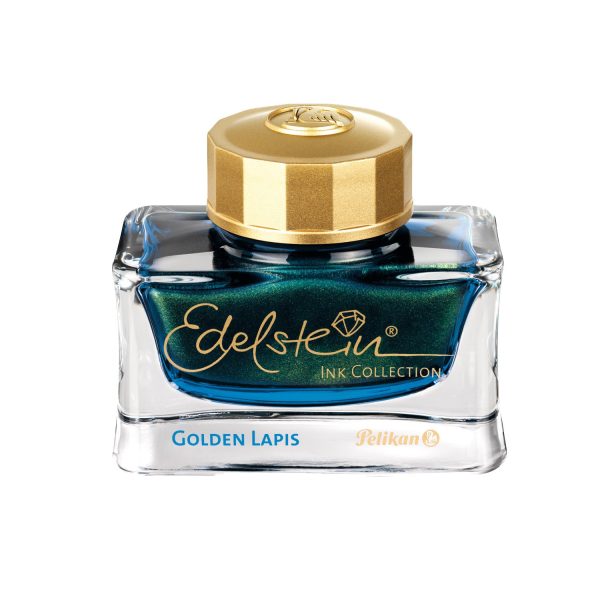 Pelikan Edelstein Golden Lapis Ink Bottle, Blue - 50ml on Sale