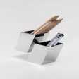 Mukul Goyal Tectonic Pen Holder - Stainless Steel Hot on Sale