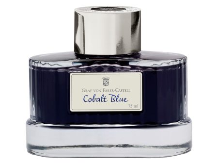 Graf Von Faber-Castell Cobalt Blue Ink Bottle - 75ml For Sale