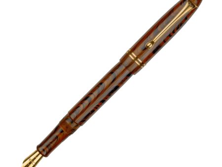 Click Yen Ebonite Fountain Pen - Brown Black GT Discount